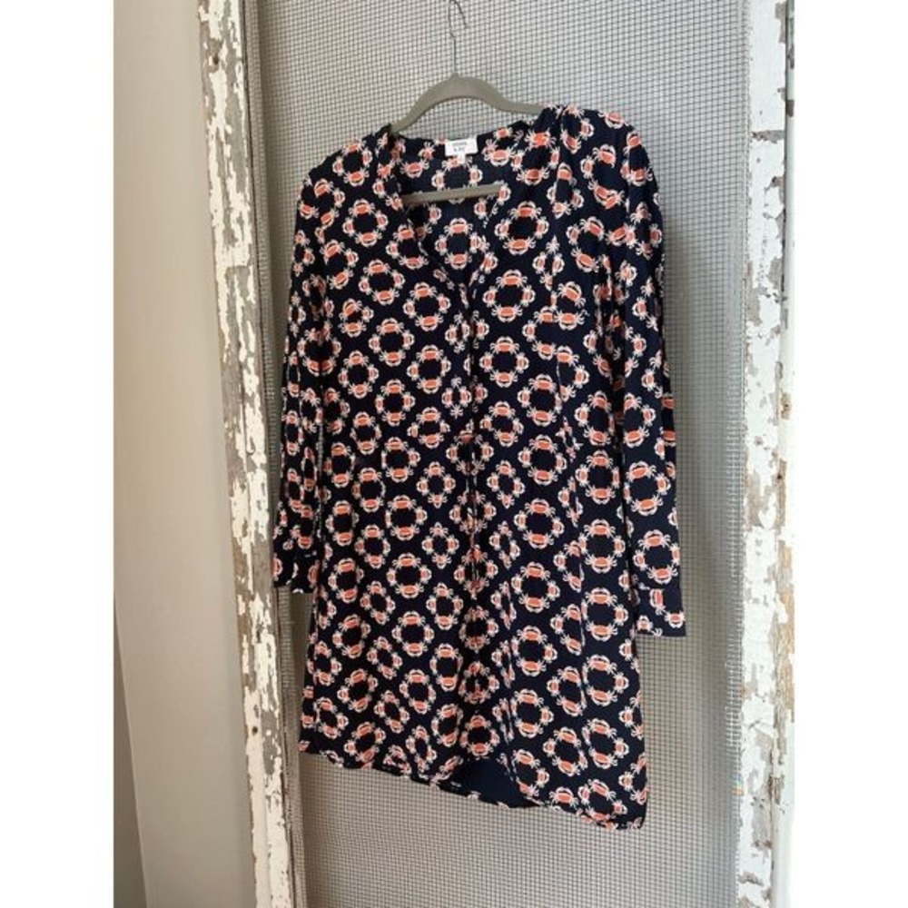 Crown & Ivy red, white and blue crab dress size 6